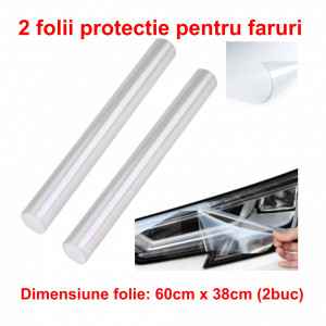 Set Kit montaj folie oraguard protectie faruri - compatibil cu orice tip de autoturism - include 2 folii, cutter, racleta, spray pulverizator, laveta, manusi accesorii pentru autoturismul tau - masina v103257