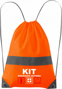Set Kit siguranta auto cu saculet compact ce contine - Stingator spray 1kg, Trusa Medicala omolgata R.A.R, Vesta Reflectorizanta, Stickere Cadou LANCIA, compatibil cu orice autoturism accesorii pentru autoturismul tau - masina v67659