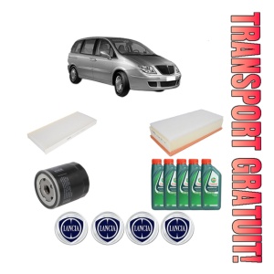 Set Pachet filtre revizie Bosch, 5 litrii ulei Castrol 10W40 LANCIA PHEDRA (179_) 3.0 V6 (179.BXD11) din 2002-2010, 4x Stickere auto cu LANCIA