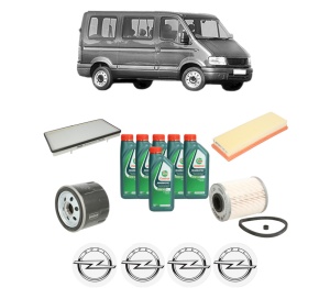 Set Pachet filtre revizie Bosch, 6 litrii ulei Castrol 10W40 OPEL MOVANO A Bus (X70) 1.9 DTI (JD) din 2000-2001, 4x Stickere auto cu OPEL - Img 2