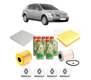 Set Pachet filtre revizie Bosch, 7 litrii ulei Castrol 5W40 RENAULT VEL SATIS (BJ0_) 2.2 dCi (BJ0E, BJ0F) din 2002-2009, 4x Stickere auto cu RENAULT - Img 2