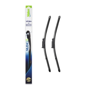 Set stergatoare AUDI A6 C6 (4F2) din 2004-2011, pentru parbriz auto, 2 bucati, Valeo Silencio Xtrm, din cauciuc siliconat rezistent, 4 Stickere Auto AUDI v38961