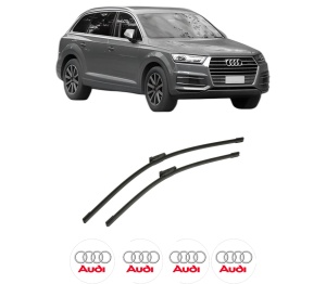 Set stergatoare auto AUDI Q7 (4MB, 4MG, 4MQ) din 2015-2020, pentru parbriz auto, 2 bucati, Bosch Aerotwin, din cauciuc siliconat rezistent, 4 Stickere Auto AUDI - Img 2