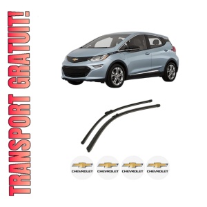 Set stergatoare auto CHEVROLET BOLT din 2016, pentru parbriz auto, 2 bucati, Bosch Aerotwin, din cauciuc siliconat rezistent, 4 Stickere Auto CHEVROLET