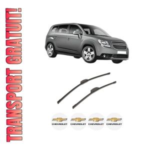 Set stergatoare auto CHEVROLET ORLANDO (J309) din 2011-2015, pentru parbriz auto, 2 bucati, Bosch Aerotwin Retrofit, din cauciuc siliconat rezistent, 4 Stickere Auto CHEVROLET