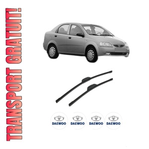 Set stergatoare auto DAEWOO KALOS Saloon (KLAS) din 2002-2004, pentru parbriz auto, 2 bucati, Bosch Aerotwin Retrofit, din cauciuc siliconat rezistent, 4 Stickere Auto DAEWOO