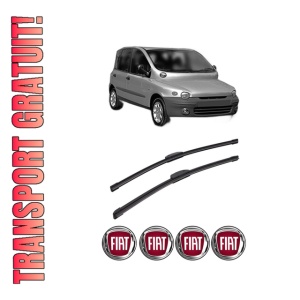 Set stergatoare auto FIAT MULTIPLA VAN (186_) din 1999-2010, pentru parbriz auto, 2 bucati, Bosch Aerotwin Retrofit, din cauciuc siliconat rezistent, 4 Stickere Auto FIAT