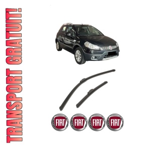 Set stergatoare auto FIAT SEDICI (189_) din 2006-2014, pentru parbriz auto, 2 bucati, Bosch Aerotwin Retrofit, din cauciuc siliconat rezistent, 4 Stickere Auto FIAT