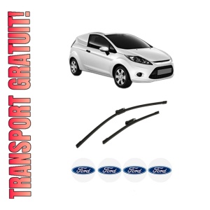 Set stergatoare auto FORD FIESTA VI Van din 2008-2017, pentru parbriz auto, 2 bucati, Bosch Aerotwin Multi, din cauciuc siliconat rezistent, 4 Stickere Auto FORD