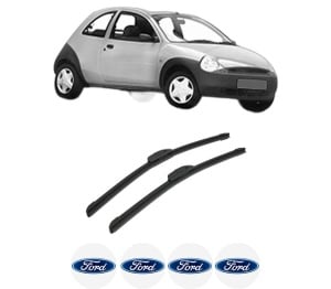 Set stergatoare auto FORD KA (RB_) din 1996-2008, pentru parbriz auto, 2 bucati, Bosch Aerotwin Retrofit, din cauciuc siliconat rezistent, 4 Stickere Auto FORD - Img 2