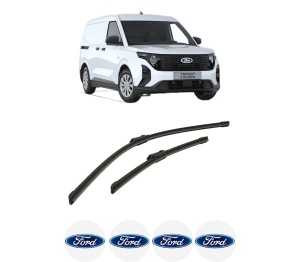 Set stergatoare auto FORD TRANSIT COURIER V769 Box Body/MPV (N3P) din 2023, pentru parbriz auto, 2 bucati, Bosch Aerotwin, din cauciuc siliconat rezistent, 4 Stickere Auto FORD - Img 2