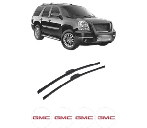Set stergatoare auto GMC YUKON (GMT900) din 2010-2014, pentru parbriz auto, 2 bucati, Bosch Aerotwin Retrofit, din cauciuc siliconat rezistent, 4 Stickere Auto GMC - Img 2