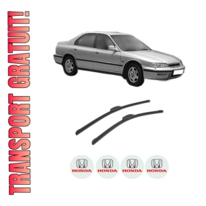 Set stergatoare auto HONDA ACCORD V (CE, CF_, CD) din 1996-1998, pentru parbriz auto, 2 bucati, Bosch Aerotwin Retrofit, din cauciuc siliconat rezistent, 4 Stickere Auto HONDA