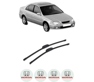 Set stergatoare auto HONDA ACCORD VI (CK, CG, CH, CF, CL) din 1997-2003, pentru parbriz auto, 2 bucati, Bosch Aerotwin Retrofit, din cauciuc siliconat rezistent, 4 Stickere Auto HONDA - Img 2