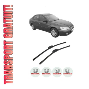 Set stergatoare auto HONDA ACCORD VI Hatchback (CH, CL) din 1999-2002, pentru parbriz auto, 2 bucati, Bosch Aerotwin Retrofit, din cauciuc siliconat rezistent, 4 Stickere Auto HONDA