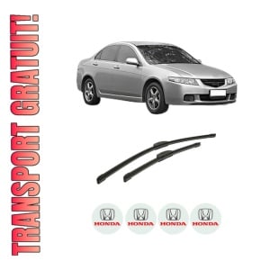 Set stergatoare auto HONDA ACCORD VII (CL, CN) din 2003-2008, pentru parbriz auto, 2 bucati, Bosch Aerotwin Retrofit, din cauciuc siliconat rezistent, 4 Stickere Auto HONDA