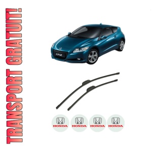 Set stergatoare auto HONDA CR-Z (ZF) din 2010-2013, pentru parbriz auto, 2 bucati, Bosch Aerotwin Retrofit, din cauciuc siliconat rezistent, 4 Stickere Auto HONDA