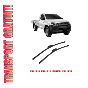 Set stergatoare auto ISUZU D-MAX II Platform/Chassis (TFR, TFS) din 2012, pentru parbriz auto, 2 bucati, Bosch Aerotwin Retrofit, din cauciuc siliconat rezistent, 4 Stickere Auto ISUZU