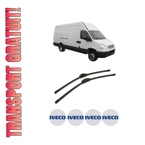 Set stergatoare auto Iveco DAILY IV Van din 2006-2011, pentru parbriz auto, 2 bucati, Bosch Aerotwin Retro Truck, din cauciuc siliconat rezistent, 4 Stickere Auto Iveco