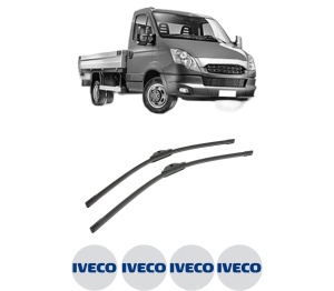 Set stergatoare auto Iveco DAILY V Platform/Chassis din 2011-2014, pentru parbriz auto, 2 bucati, Bosch Aerotwin, din cauciuc siliconat rezistent, 4 Stickere Auto Iveco - Img 2
