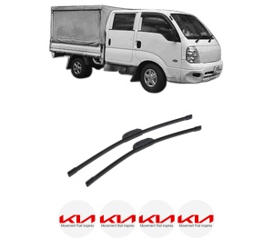 Set stergatoare auto KIA K2900 din 2008, pentru parbriz auto, 2 bucati, Bosch Aerotwin Retrofit, din cauciuc siliconat rezistent, 4 Stickere Auto KIA - Img 2