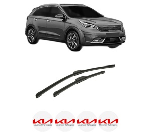 Set stergatoare auto KIA NIRO VAN (DE) din 2016, pentru parbriz auto, 2 bucati, Bosch Aerotwin Retrofit, din cauciuc siliconat rezistent, 4 Stickere Auto KIA - Img 2