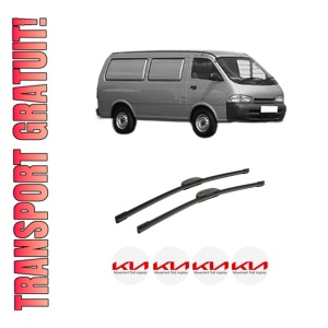 Set stergatoare auto KIA PREGIO Van (TB) din 1997-2002, pentru parbriz auto, 2 bucati, Bosch Aerotwin Retrofit, din cauciuc siliconat rezistent, 4 Stickere Auto KIA