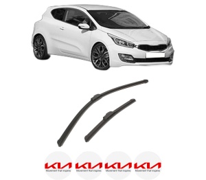 Set stergatoare auto KIA PRO CEE'D (JD) din 2013-2018, pentru parbriz auto, 2 bucati, Bosch Aerotwin Retrofit, din cauciuc siliconat rezistent, 4 Stickere Auto KIA - Img 2
