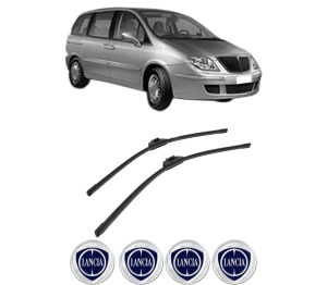 Set stergatoare auto LANCIA PHEDRA (179_) din 2002-2010, pentru parbriz auto, 2 bucati, Bosch Aerotwin Retrofit, din cauciuc siliconat rezistent, 4 Stickere Auto LANCIA - Img 2