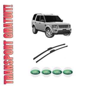 Set stergatoare auto LAND ROVER DISCOVERY IV VAN (L319) din 2011-2017, pentru parbriz auto, 2 bucati, Bosch Aerotwin Retrofit, din cauciuc siliconat rezistent, 4 Stickere Auto LAND ROVER