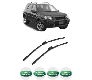 Set stergatoare auto LAND ROVER FREELANDER 2 (L359) din 2006-2014, pentru parbriz auto, 2 bucati, Bosch Aerotwin, din cauciuc siliconat rezistent, 4 Stickere Auto LAND ROVER - Img 2