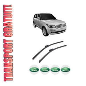 Set stergatoare auto LAND ROVER RANGE ROVER IV (L405) din 2012-2021, pentru parbriz auto, 2 bucati, Bosch Aerotwin, din cauciuc siliconat rezistent, 4 Stickere Auto LAND ROVER