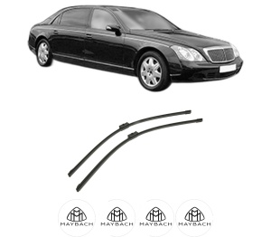 Set stergatoare auto MAYBACH 62 (V240) din 2002-2012, pentru parbriz auto, 2 bucati, Bosch Aerotwin, din cauciuc siliconat rezistent, 4 Stickere Auto MAYBACH - Img 2