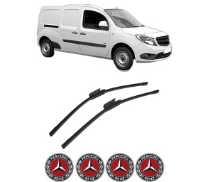 Set stergatoare auto MERCEDES-BENZ CITAN Box Body/MPV (W415) din 2012-2021, pentru parbriz auto, 2 bucati, Bosch Aerotwin, din cauciuc siliconat rezistent, 4 Stickere Auto MERCEDES-BENZ - Img 2