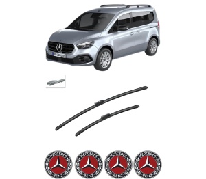 Set stergatoare auto MERCEDES-BENZ CITAN Tourer (W420) din 2021-2023, pentru parbriz auto, 2 bucati, Bosch Aerotwin, din cauciuc siliconat rezistent, 4 Stickere Auto MERCEDES-BENZ - Img 2