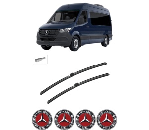 Set stergatoare auto MERCEDES-BENZ SPRINTER 3,5-t Van (B907, B910) din 2018-2025, pentru parbriz auto, 2 bucati, Bosch Aerotwin, din cauciuc siliconat rezistent, 4 Stickere Auto MERCEDES-BENZ - Img 2