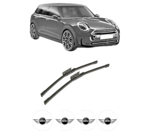 Set stergatoare auto MINI MINI CLUBMAN (R55) din 2007-2014, pentru parbriz auto, 2 bucati, Bosch Aerotwin, din cauciuc siliconat rezistent, 4 Stickere Auto MINI - Img 2