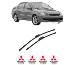 Set stergatoare auto MITSUBISHI LANCER VII (CS_A, CT_A) din 2000-2013, pentru parbriz auto, 2 bucati, Bosch Aerotwin Retrofit, din cauciuc siliconat rezistent, 4 Stickere Auto MITSUBISHI - Img 2