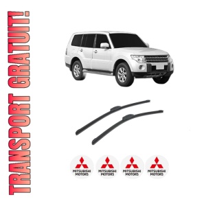 Set stergatoare auto MITSUBISHI PAJERO IV Van (V9_, V8_, V8_V) din 2006-2010, pentru parbriz auto, 2 bucati, Bosch Aerotwin Retrofit, din cauciuc siliconat rezistent, 4 Stickere Auto MITSUBISHI