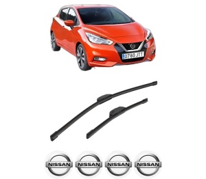 Set stergatoare auto NISSAN MICRA V (K14) din 2016-2023, pentru parbriz auto, 2 bucati, Bosch Aerotwin Retrofit, din cauciuc siliconat rezistent, 4 Stickere Auto NISSAN - Img 2