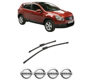 Set stergatoare auto NISSAN QASHQAI +2 (JJ10E) din 2007-2014, pentru parbriz auto, 2 bucati, Bosch Aerotwin, din cauciuc siliconat rezistent, 4 Stickere Auto NISSAN - Img 2