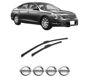 Set stergatoare auto NISSAN TEANA II (J32) din 2008-2013, pentru parbriz auto, 2 bucati, Bosch Aerotwin Retrofit, din cauciuc siliconat rezistent, 4 Stickere Auto NISSAN - Img 2