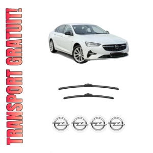Set stergatoare auto OPEL INSIGNIA B Grand Sport (Z18) din 2017-2021, pentru parbriz auto, 2 bucati, Bosch Aerotwin, din cauciuc siliconat rezistent, 4 Stickere Auto OPEL