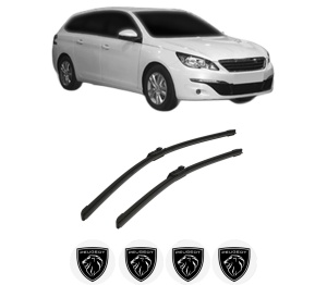 Set stergatoare auto PEUGEOT 308 SW II Estate Van (LC_) din 2014-2021, pentru parbriz auto, 2 bucati, Bosch Aerotwin, din cauciuc siliconat rezistent, 4 Stickere Auto PEUGEOT - Img 2