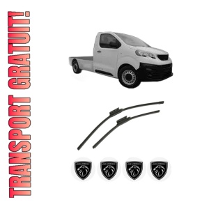 Set stergatoare auto PEUGEOT EXPERT Platform/Chassis (V_) din 2016-2023, pentru parbriz auto, 2 bucati, Bosch Aerotwin, din cauciuc siliconat rezistent, 4 Stickere Auto PEUGEOT