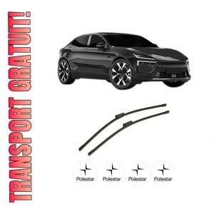 Set stergatoare auto POLESTAR POLESTAR 4 din 2023, pentru parbriz auto, 2 bucati, Bosch Aerotwin, din cauciuc siliconat rezistent, 4 Stickere Auto POLESTAR