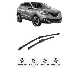 Set stergatoare auto RENAULT KADJAR (HA_, HL_) din 2015-2021, pentru parbriz auto, 2 bucati, Bosch Aerotwin Retrofit, din cauciuc siliconat rezistent, 4 Stickere Auto RENAULT - Img 2