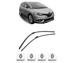 Set stergatoare auto RENAULT SCENIC IV (J9_) din 2016-2022, pentru parbriz auto, 2 bucati, Bosch Aerotwin, din cauciuc siliconat rezistent, 4 Stickere Auto RENAULT - Img 2