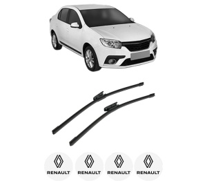 Set stergatoare auto RENAULT THALIA III (L8_) din 2013-2019, pentru parbriz auto, 2 bucati, Bosch Aerotwin, din cauciuc siliconat rezistent, 4 Stickere Auto RENAULT - Img 2
