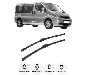 Set stergatoare auto RENAULT TRAFIC II Bus (JL) din 2001-2018, pentru parbriz auto, 2 bucati, Bosch Aerotwin Retrofit, din cauciuc siliconat rezistent, 4 Stickere Auto RENAULT - Img 2